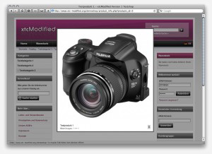 Screenshots zur xtcModified eCommerce Shopsoftware
